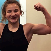 Teen muscle girl Fitness girl Bailey